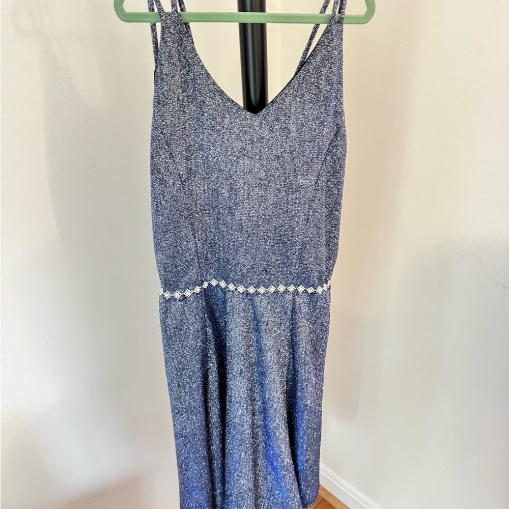 NEW Speechless Kids Elegant Blue Sleeveless Dress, Size 14